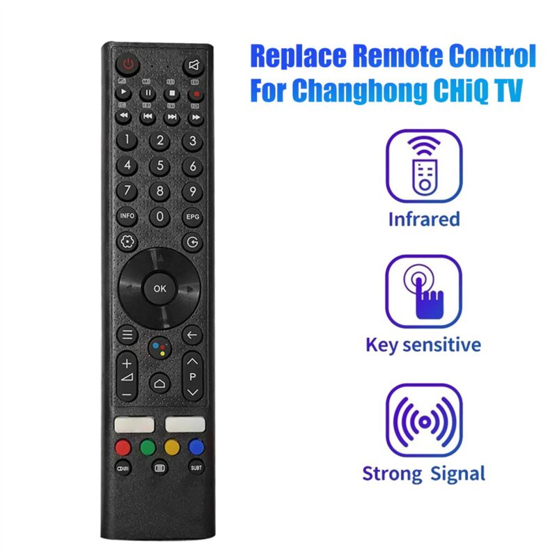 Télécommande De Rechange Pour Téléviseurs KUNFT, Changhong, Saba - Compatible Avec Nombreux Modèles, Infrarouge