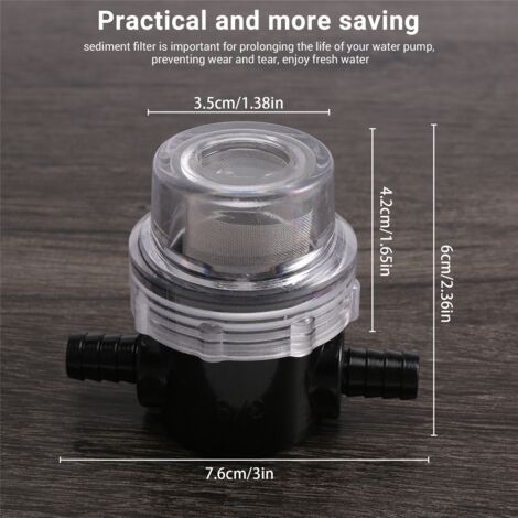 Vtizikl Filtre De Pompe à Eau, Filtre Transparent De Filtre En Ligne Agricole De Pompe à Eau D Filtre En Ligne Agricole De Pompe A Eau Decoulement Eleve Pour La Pompe A Eau De Jardinageg3 4in 90721748
