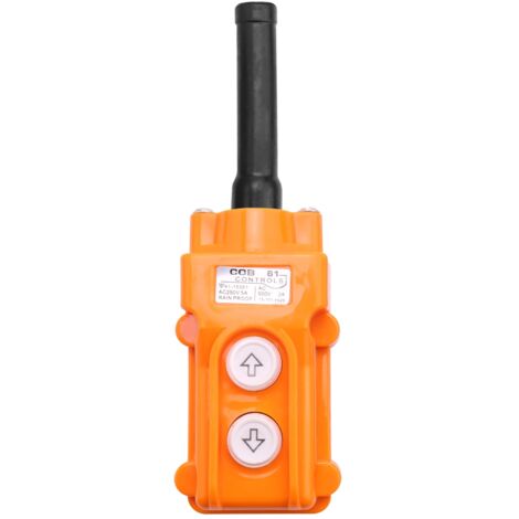 Poste De Commande COB-61 Pour Grue Ou Palan - Boutons Poussoirs Haut/bas, Orange, Neuf