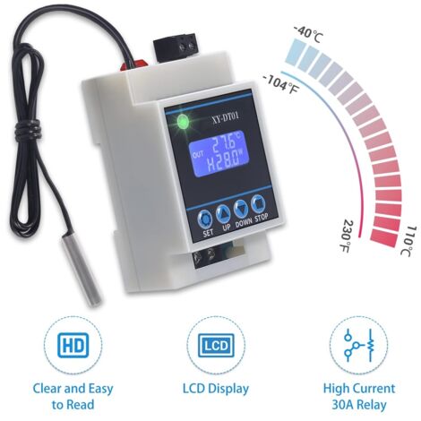 PRISE THERMOSTAT, REGULATEUR Température Numérique, Prise Programmable