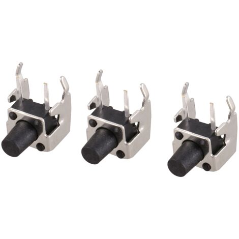 20 Boutons-Poussoirs Tactiles Momentanés Angle Droit 6x6mm 8mm