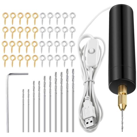 Ensemble de Perceuse éLectrique en RéSine, Comprenant des Vis à œIl ...