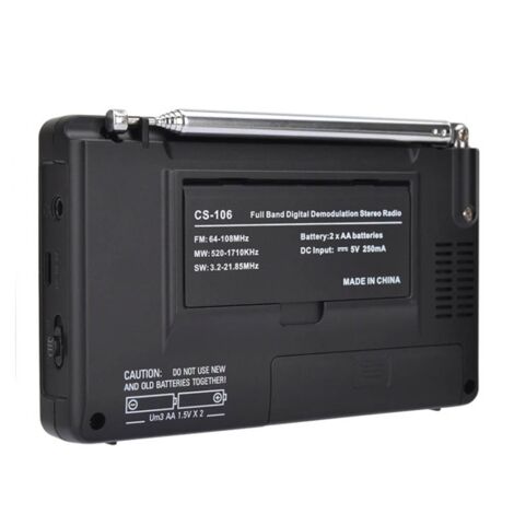 Radio-réveil Portable Grundig G8 Traveler II – AM/FM/LW/SW, ATS, Eton