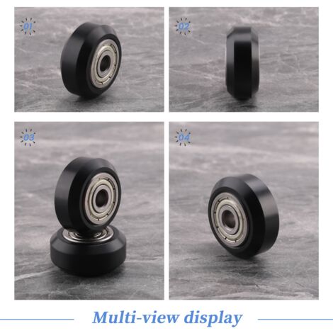 Rouleaux De Rameur POM 8x38x10mm - Roulements 698ZZ, Faible Bruit, Pour Meubles, Tiroirs, équipements