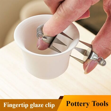 2 Outils De Glaçage Pour Céramique - Clips En Acier Inoxydable Pour Trempage, Prise En Main Précise Des Petits Objets - 10