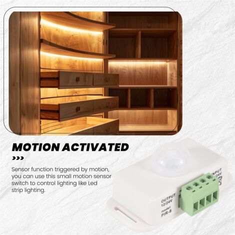 FTVOGUE Détecteur de mouvement infrarouge PIR extérieur 90 ~ 250 V 180 degrés interrupteur gris
