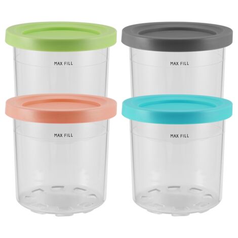 Porte-pinte De Crème Glacée En PLA - Design Vache Cartoon, Isolé, Antidérapant, Pour Pintes De 16 Oz (450 Ml)