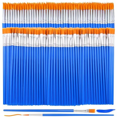 30 Pinceaux De Détail Fins #0, #00, #000 – Pour Peinture Par Numéro, Miniatures, Aquarelle, Acrylique – Poils Synthétiques Durables
