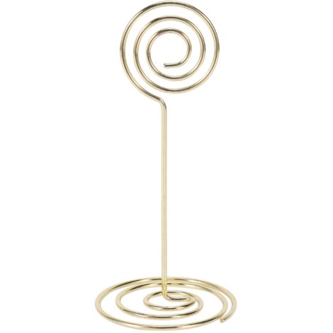 Lot De 12 Porte-Cartes De Table Dorés 120mm - Supports Numéros Et Photos Pour Mariages Et Événements