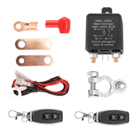 Interrupteur De Déconnexion Batterie 12V 200A Télécommandé - Anti-Vol Et Anti-Décharge Pour Voiture & Camping-Car