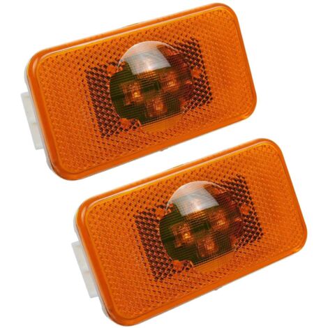 2 Pièces Feux De Position Latéraux LED 24V - Indicateurs Pour Camions Et Trucks