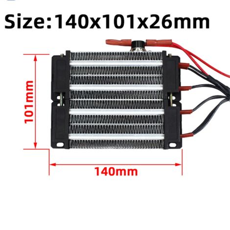 Vvikizy Chauffage PTC Isolé En Céramique Chauffage PTC Isolé Pièces De