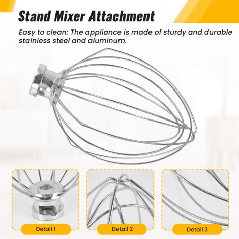 Crochet à Pâte En Inox Pour Robot KitchenAid 5QT-6QT Bowl Lift - Accessoire Pâtisserie