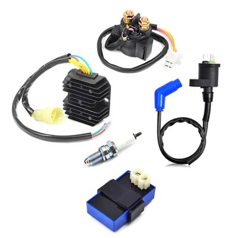 Kit Allumage Complet 50cc-125cc ATV Quad - Bobine + CDI + Régulateur + Relais Démarreur