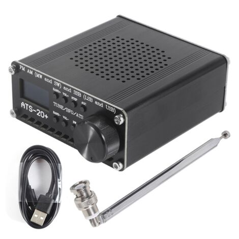 Récepteur Radio Multibande ATS-20+ V2 - FM/AM/SSB - Écran OLED 0.96" - Batterie Intégrée - Pour Radioamateurs