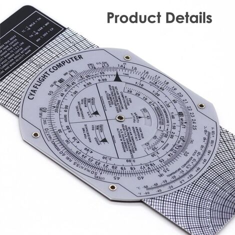 Règle De Navigation Aérienne – Outil Transparent 31.7 X 8.5 Cm Pour Pilotes, Planification De Vol & Mesure D'itinéraire