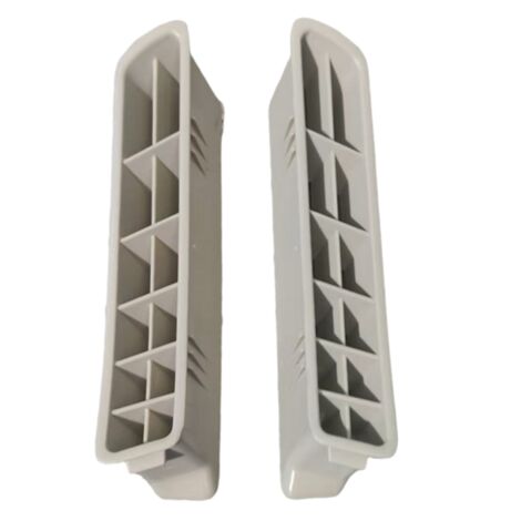 Grille D'Aération Climatiseur Voiture UTSKWD - Compatible Ford Fiesta MK7 MK7.5, Paire D'Accessoires Ventilation Tableau De Bord Noir ABS