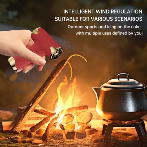 Mini Ventilateur Turbo Portable 62m/s - Moteur Sans Balais, Batterie 8000mAh, Charge Type C, Ultra Puissant Pour Voyage