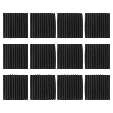 Kit 4 Panneaux Acoustiques Mousse Insonorisante - 60x60 Cm Pour Studio