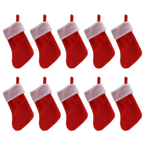 Bas de Noël Sac Cadeau, Bas de Noël Noël Sapin Suspendu Décoration Bas de Noël Sac Cadeau, Bas de Noël Noël Sapin Suspendu Décoration