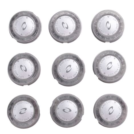 Têtes De Rasoir De Rechange - Lot De 9 Pièces Compatibles HQ3, HQ4, HQ55, HQ56, HQ6900, HQ6868, 4627 - Marque Sodial