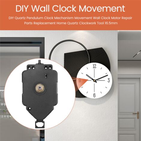 Mouvement D'horloge Pendule Croerma - Mécanisme Quartz Avec Pendule Doré, 2 Paires Aiguilles, Pour DIY, Réparation Horloge Murale
