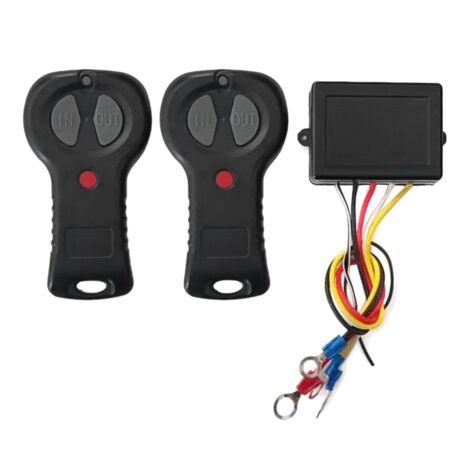 Kit KIMISS 12V/24V Pour Treuil ATV Kit De Télécommande De Treuil Sans Fil 2 Pièces 12V Interrupteur De Télécommande Portable 9 Pieds
