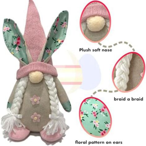 Lapins décoratifs en métal argenté pour Pâques
