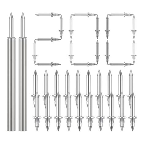 Lot De 200 Tiges Clous à Boucle œil 30 Mm X 0,7 Mm Argenté Sans Nickel - Réf. A155, Neuf, Pour Bijouterie
