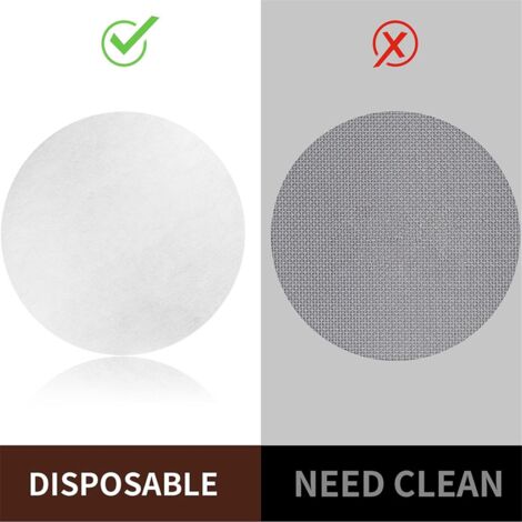 Lot de 200 filtres en papier expresso 58 mm pour porte-filtre Lot de 200 filtres en papier expresso 58 mm pour porte-filtre