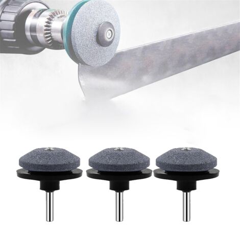 Aiguiseur Lames Tondeuse à Gazon - Lot De 4 Affûteurs Corindon Pour Perceuse