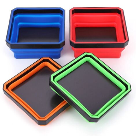 Lot De 4 Plateaux à Dés Pliables En Cuir PU – Tapis De Jeu Vintage Pour DND Et Jeux De Société – Portable Et Élégant