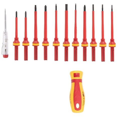 Assortiment de 13 tournevis isolés 1000V JEDE Distribution
