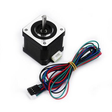Iverntech Nema 17 Moteur pas à pas 42 x 40 mm Corps bipolaire 1,5 A 400 mN.m 2 phases 4 fils 1,8° pour imprimante 3D ou machine CNC avec câble moteur de
