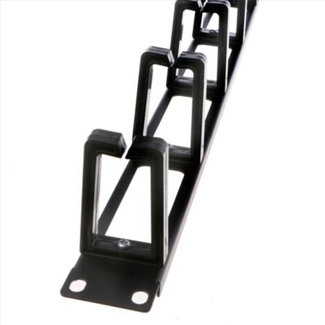 Lot de 2 armoires rack 19 pouces 1U, organiseur de câbles réseau, base ...