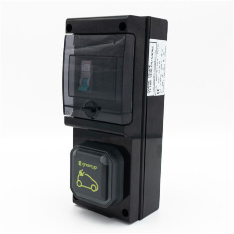 Borne de recharge Green'Up 14A – Protection IP66 IK08 – Prise Legrand avec contacts argentés – Câble 3 x 2,5 mm² (1/5)
