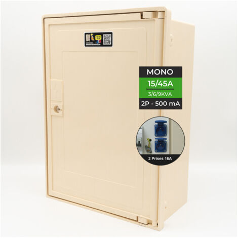 Coffret Mono 3/6/9 KW +2 prises (1/5)