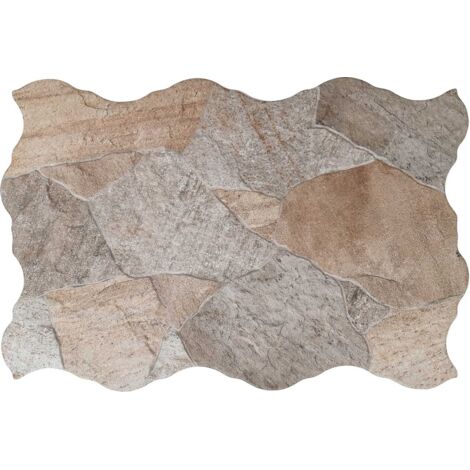 Carrelage effet parement Galets roche 44x66 cm - Reflex Boutique