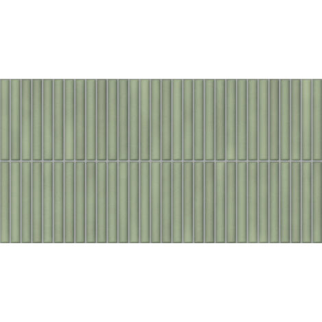 Carrelage mural décoratif menthe 32x62,5 cm – Grès cérame émaillé – Ambiance zen pour salle de bain et cuisine