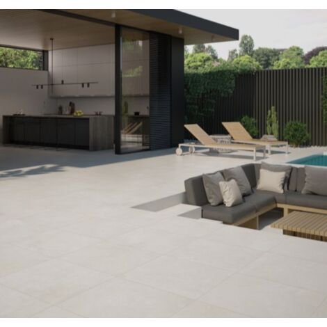 Dalle extérieur sur plots Max 2.0 Grège R11 60x60 cm - Réflex Boutique