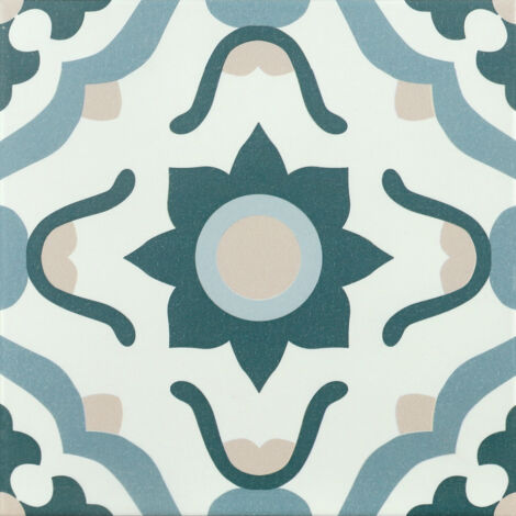 Carrelage sol effet carreaux de ciment Montaigne Nazare 20x20 cm - Reflex Boutique