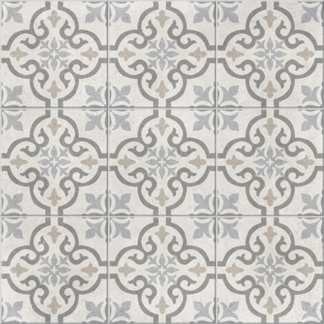 Carrelage sol effet carreaux de ciment Stella blow 60x60 cm - Réflex Boutique