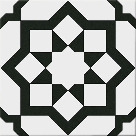 Carrelage sol effet carreaux de ciment Classico capri white 20x20 cm - Réflex boutique