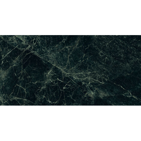 Carrelage sol et mur poli effet marbre Turquin vert 60x120 cm - Réflex boutique