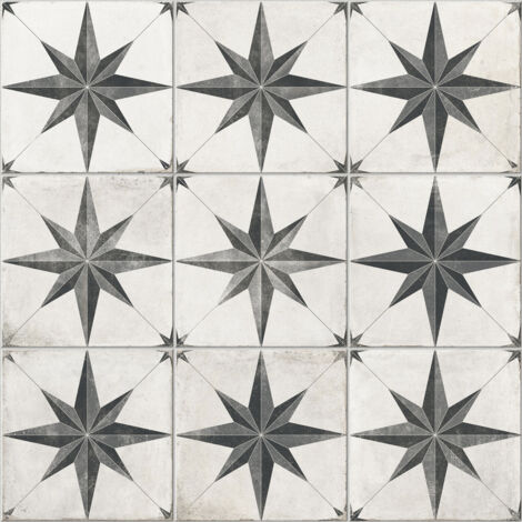 Carrelage sol effet carreaux de ciment Stella star 60x60 cm - Réflex Boutique