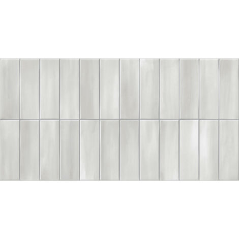 Carrelage mur effet zellige Lime blanc grisé 32x62,5 cm - Reflex Boutique