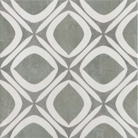 Carrelage sol effet carreaux de ciment Sligo menthe 33x33 cm - Réflex boutique