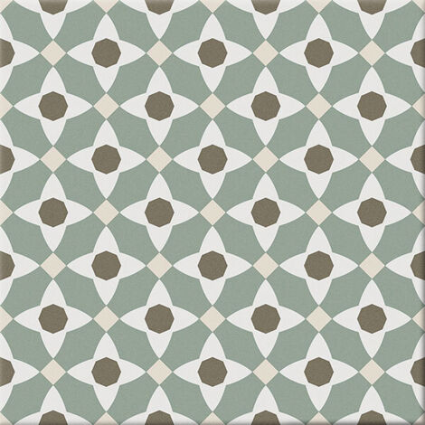 Carrelage sol effet carreaux de ciment Classico manila warm 20x20 cm - Réflex boutique