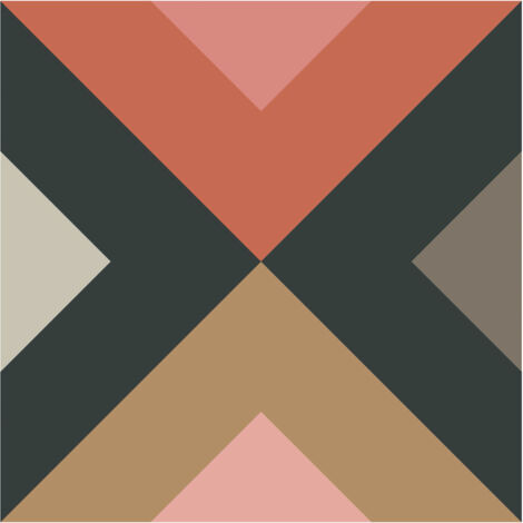 Carrelage sol en grès cérame émaillé 15x15 cm – Effet carreaux de ciment Fancy Jasmine – Durable pour intérieur élégant