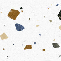Carrelage effet Terrazzo confetti blanc 60x60 cm – Grès cérame émaillé rectifié – Esthétique moderne pour intérieur élégant